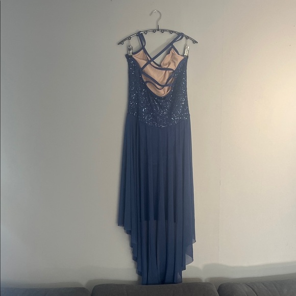 Balera Navy High Low Dress Size SA - Picture 4 of 7
